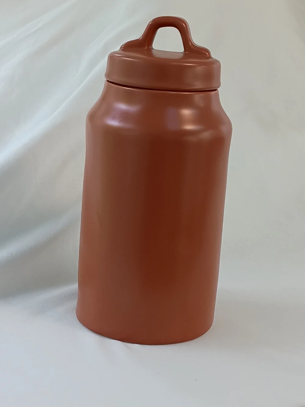 Rae Dunn MUNCHIES Canister Jar Orange Ceramic With Lid 213 Storage Farmhouse
